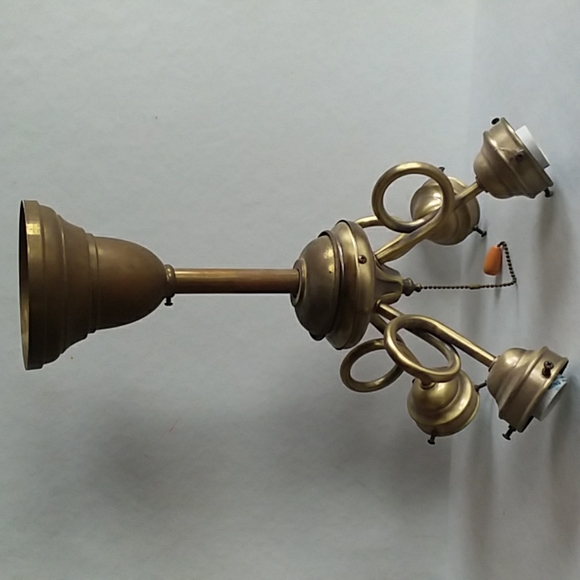 Other - Vintage Brass Ceiling Light Fixture